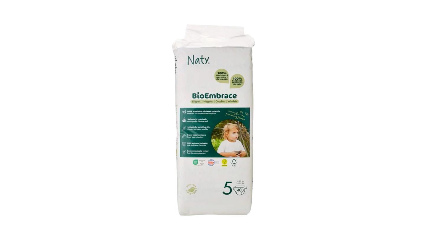 Naty, Diapers Size 5 11-25Kg 40 Pcs