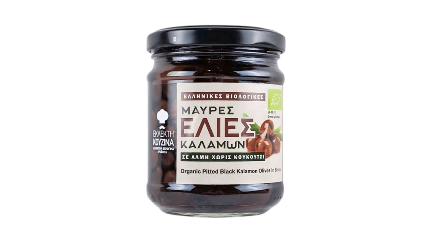 Kalamata Black Olives BIO Pitted 190g Εκλεκτή Κουζίνα