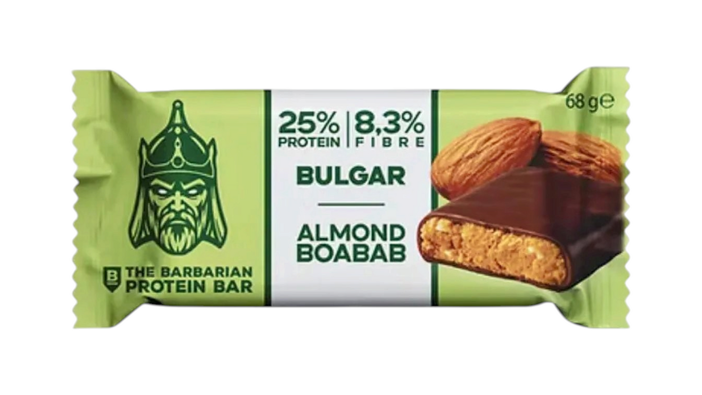 Raw Bar BIO Protein With Almond And Baobab 68g Τhe Barbarian