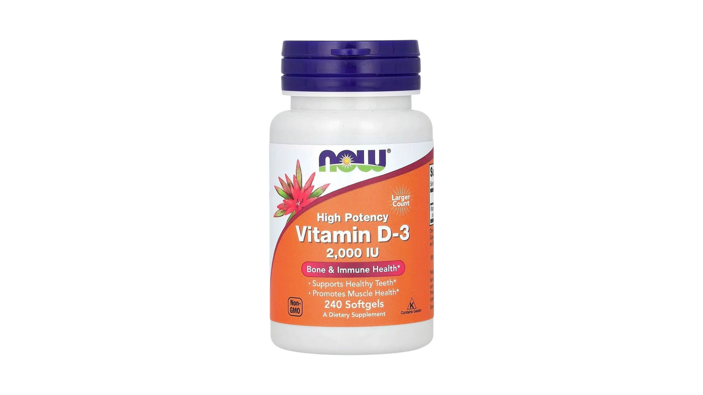 NOW, Vitamin D3 2000 IU 240 Softgels
