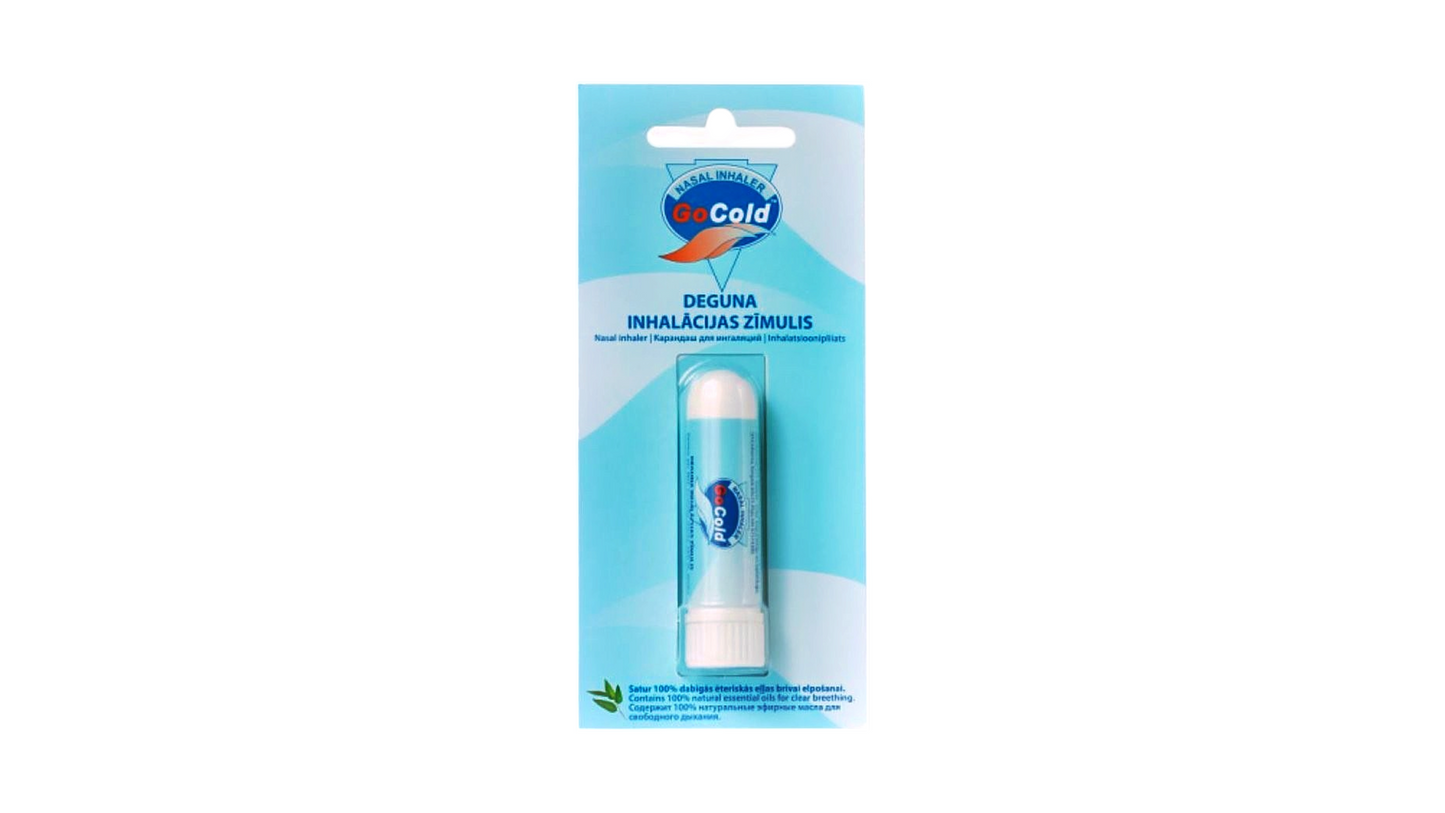 GO COLD, Nasal Inhaler with Menthol & Essential Oils