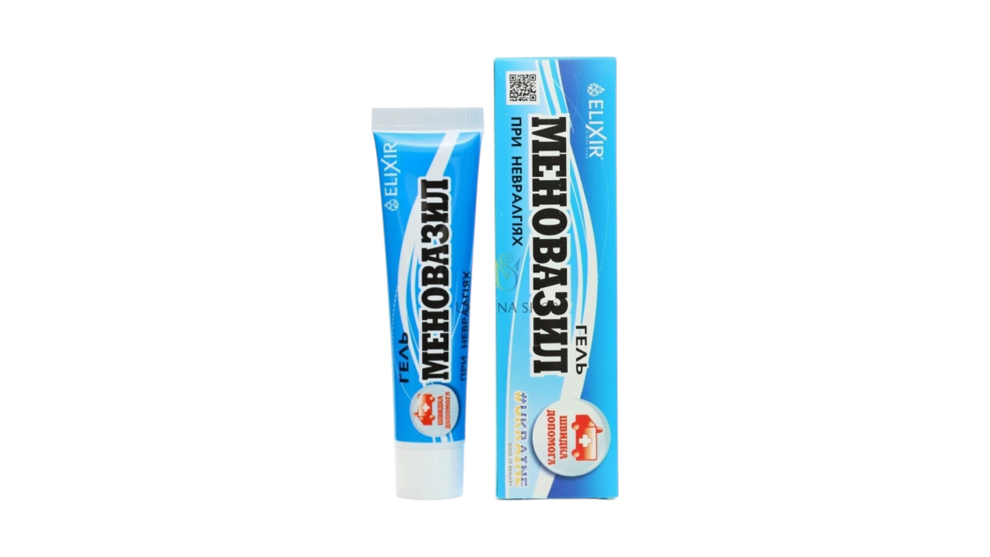 Elixir Menovazil Cooling Relief Gel – Fast-Acting Muscle, Joint & Nerve Pain Relief Cream 40 ml