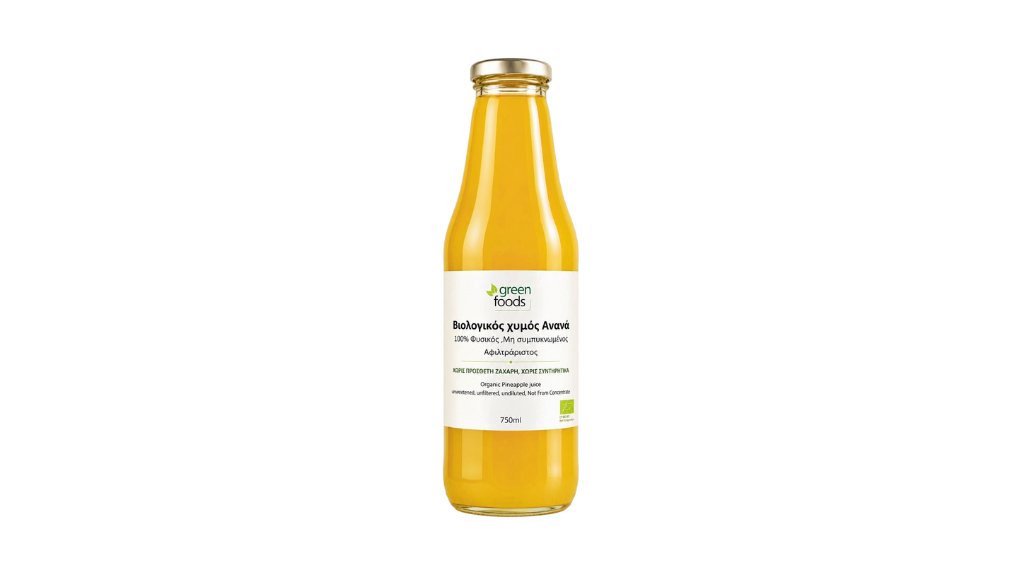 GREEN FOODS, Pineapple Juice 750 ml BIO