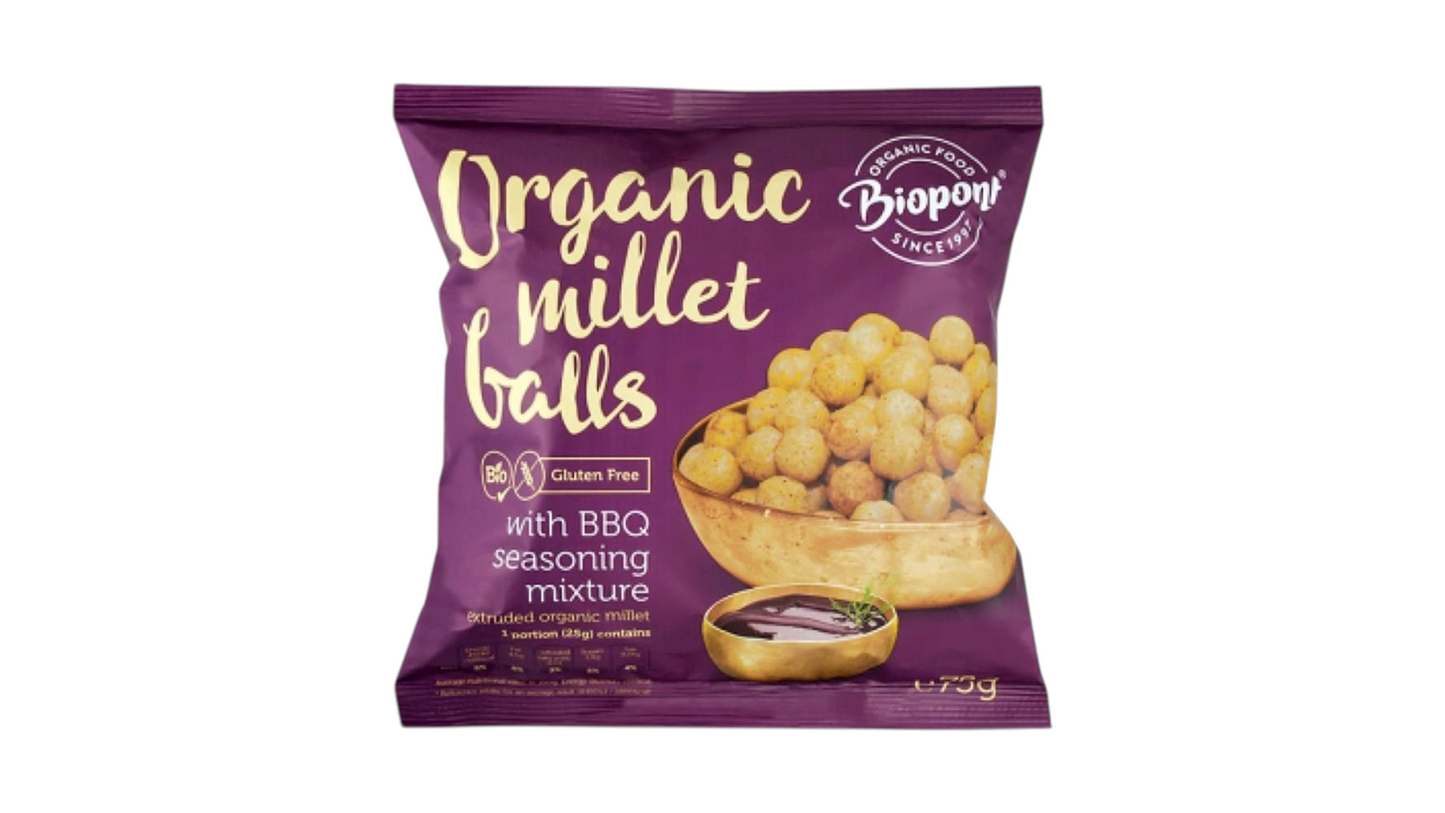 Biopont, Millet balls Barbecue Flavoured 75G Bio