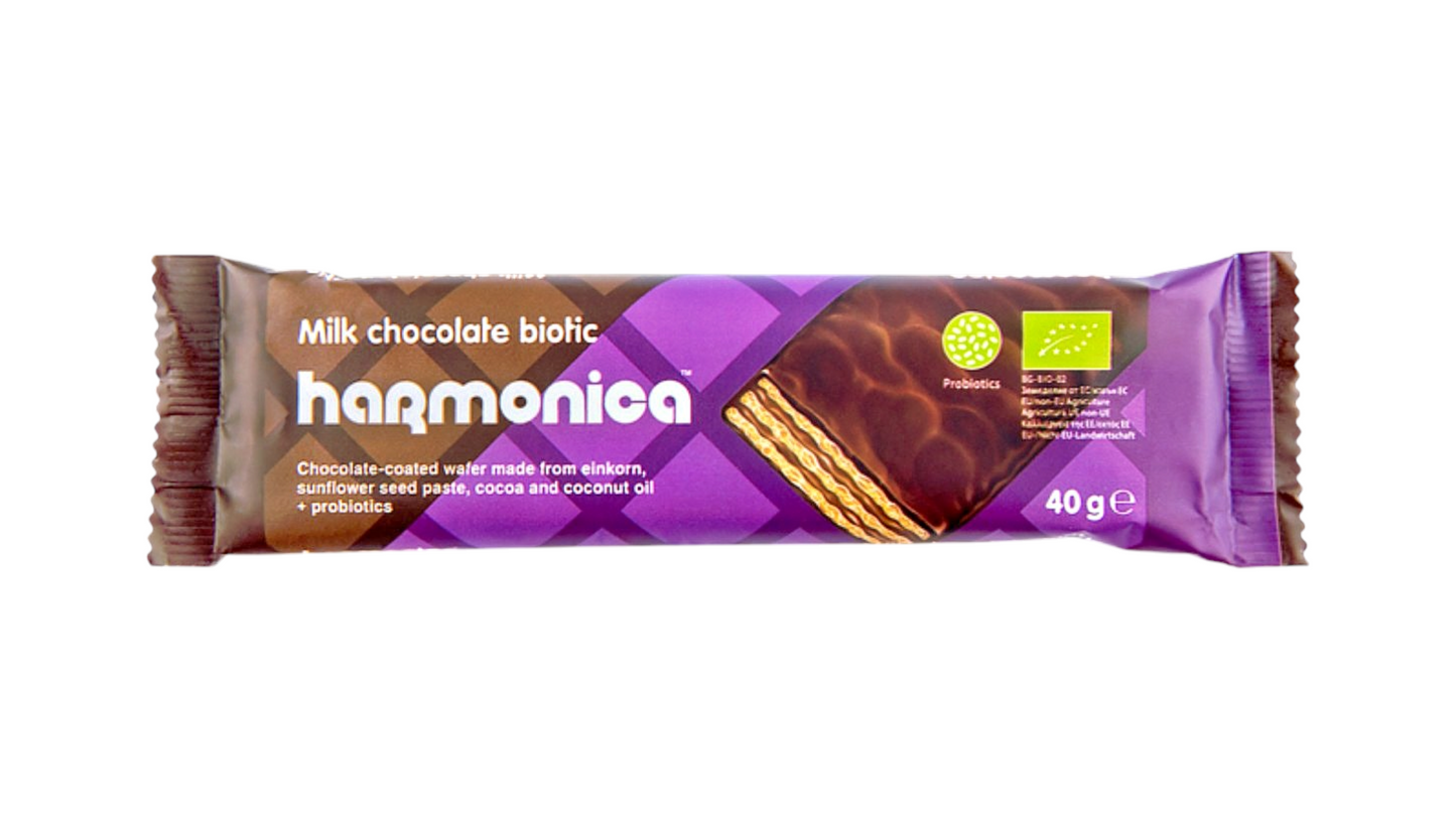 Harmonica, Chocolate Biotic Wafer 40G Bio