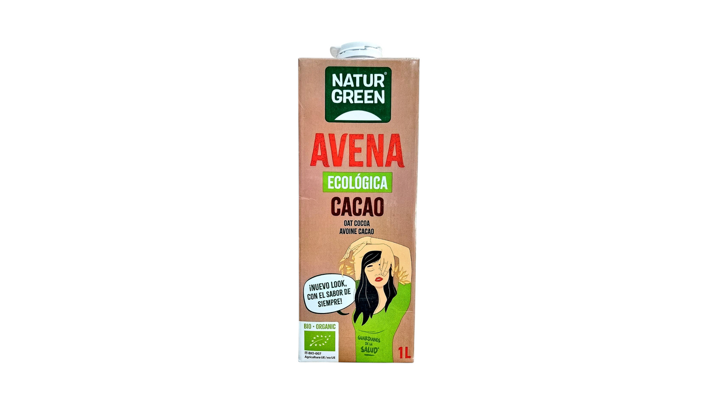Naturgreen, Oat Milk Cacao 1Lt Bio