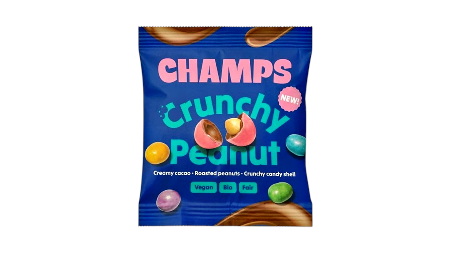 CHAMPS, CRUNCHY PEANUT BALLS 50G BIO