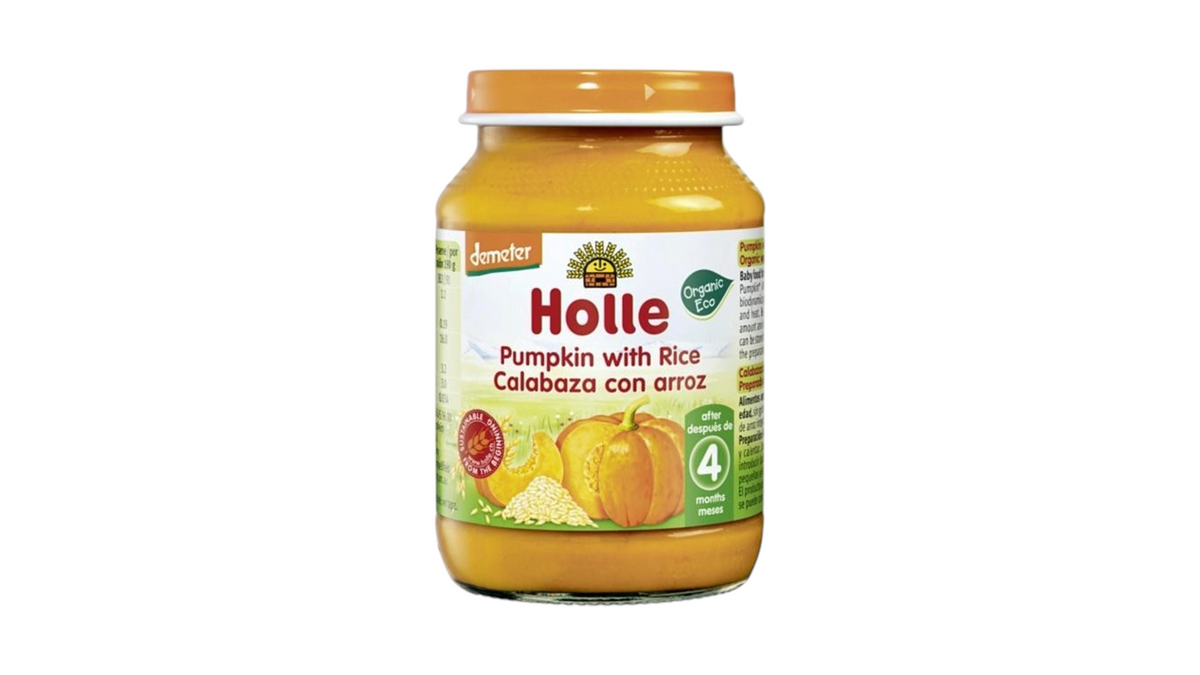 Holle, Jar Pumpkin With Rice (4M) 190G Bio (V)