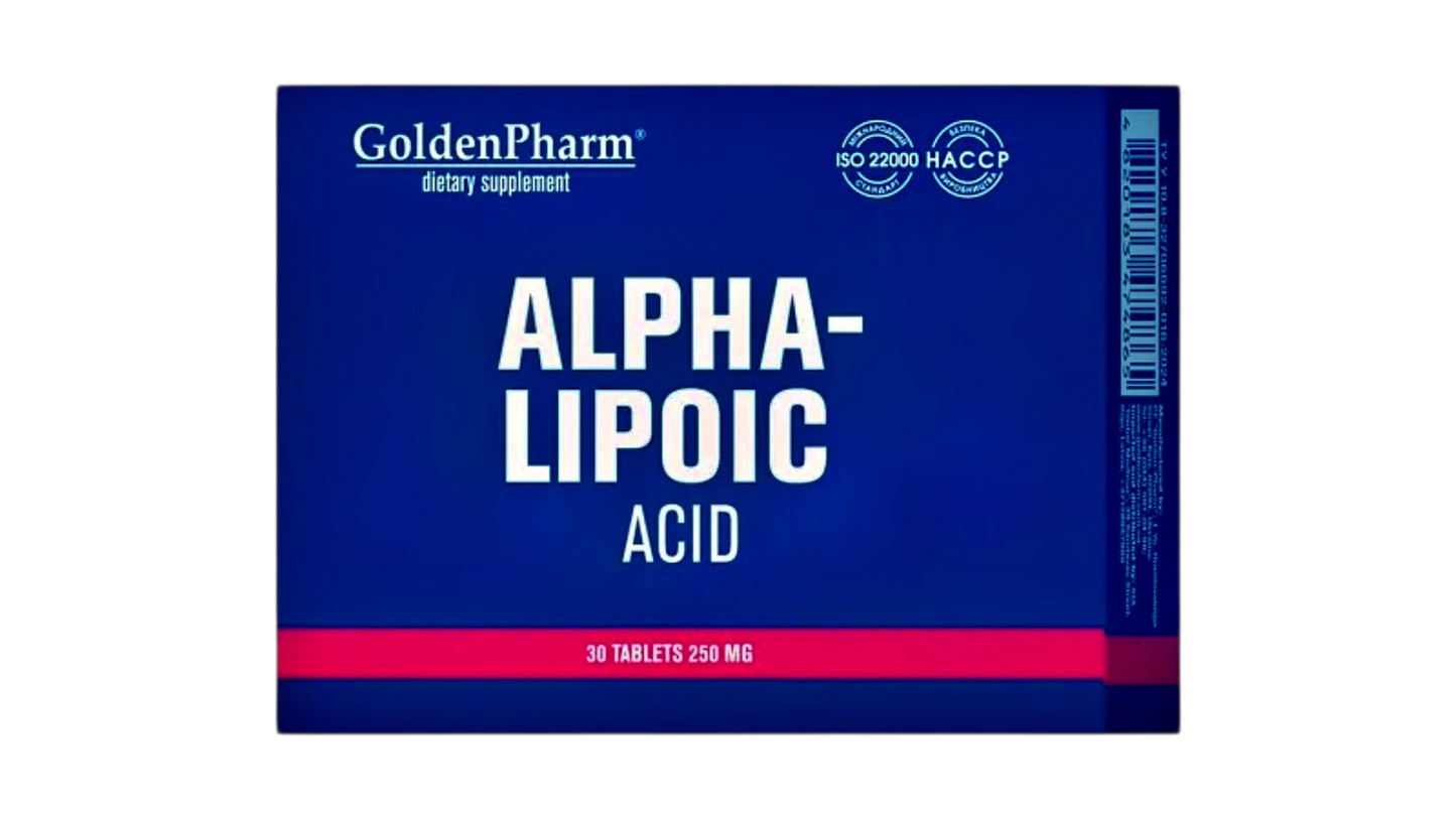 Alpha Lipoic Acid 250 mg 30 tablets Golden Pharm