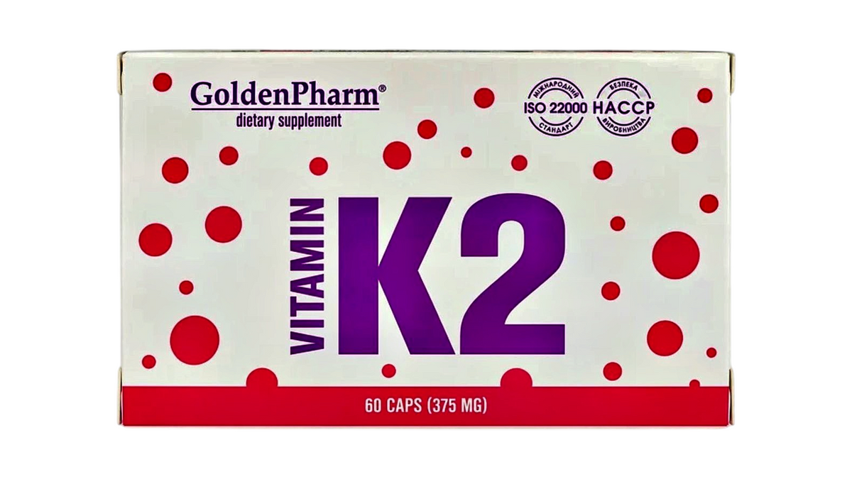 Golden Pharm Vitamin K2 200 µg (60 Capsules)