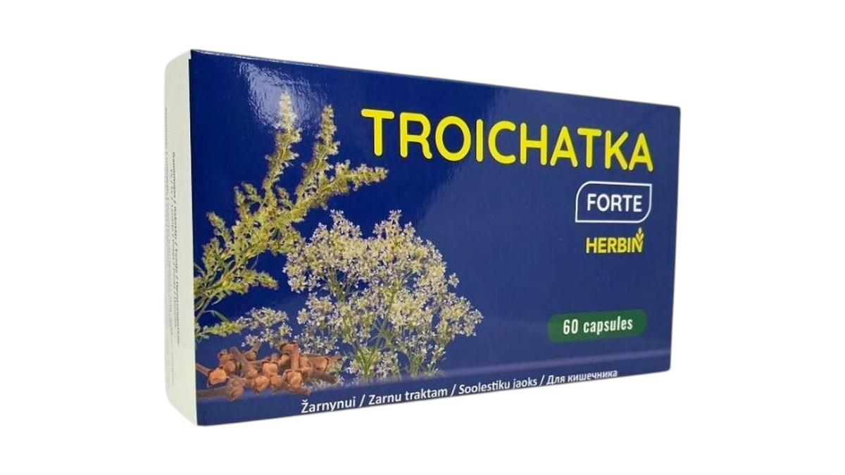 Herbin Troichatka Forte Digestive & Gut Balance (60 Capsules)