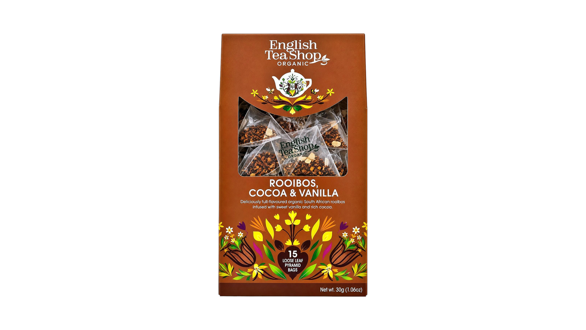 English Tea Shop Organic Rooibos Cocoa & Vanilla Tea – 15 Bags