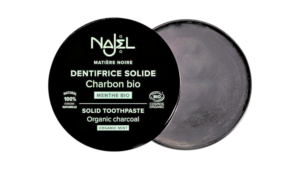 BEROIA, ORGANIC SOLID TOOTHPASTE CHARCOAL 33G