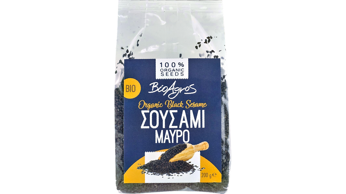 BIOAGROS, BLACK SESAME SEEDS 200G BIO