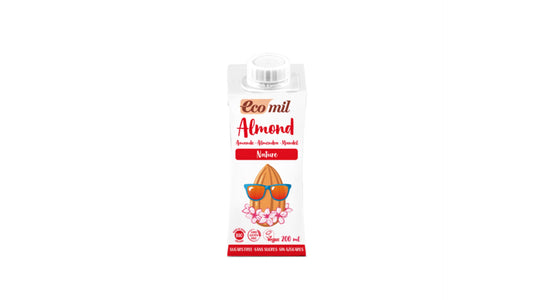 Ecomil, Almond Milk Nature Sugar Free 200Ml Bio