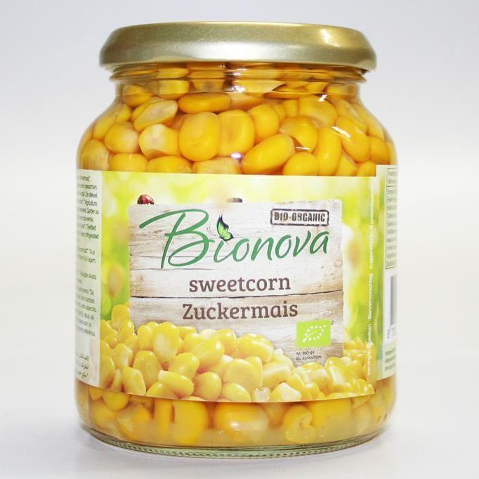 BIONOVA, SWEETCORN 340G BIO