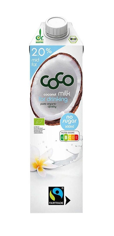 DR. MARTINS, COCONUT MILK FOR DRINKING 2.0 1LT BIO