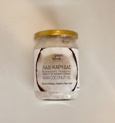 GREEN FOODS, RAW COCONUT OIL 500ML BIO