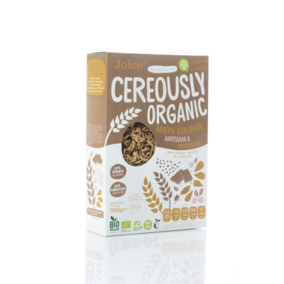 JOICE, CEREOUSLY ORGANIC CHOCO ALMONDS CRANBERRIES CEREAL 350G BIO