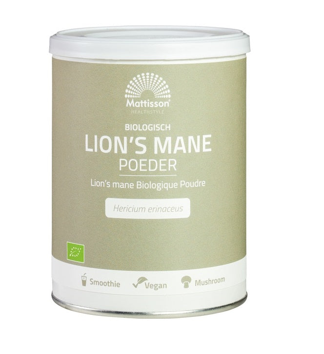 MATTISSON, LIONS MANE POWDER 100G BIO