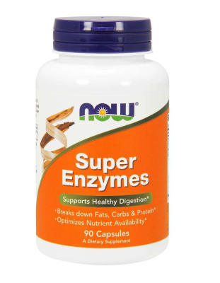 NOW, SUPER ENZYMES 90 TABS