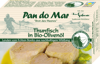 PANDOMAR, WHITE TUNA BONITO ΙΝ BIO OLIVE OIL 120G