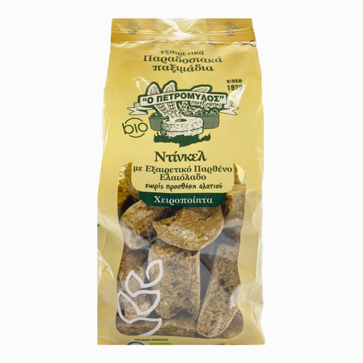 PETROMILOS, DINKEL TRADITIONAL RUSKS NO SALT 500G BIO