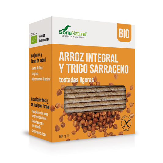 SORIA NATURAL, RICE CRACKERBREAD WITH BUCKWHEAT 90G BIO