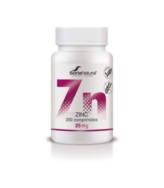 SORIA, ZINC 7N 25MG 200 CAPS