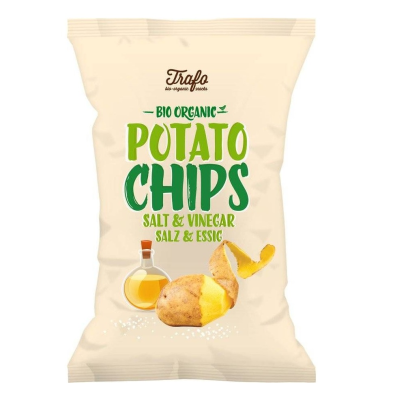 TRAFO POTATO CHIPS SALT VINEGAR 125G BIO