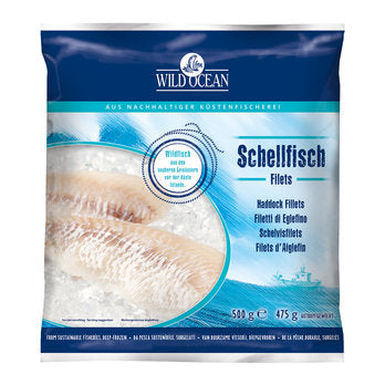 WILD OCEAN, HADDOK FILETS FISH 450G