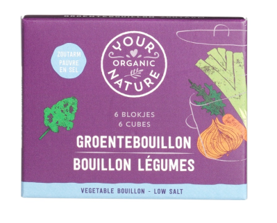 YOUR ORGANIC NATURE, VEGETABLE BOUILON LOW SALT 60G