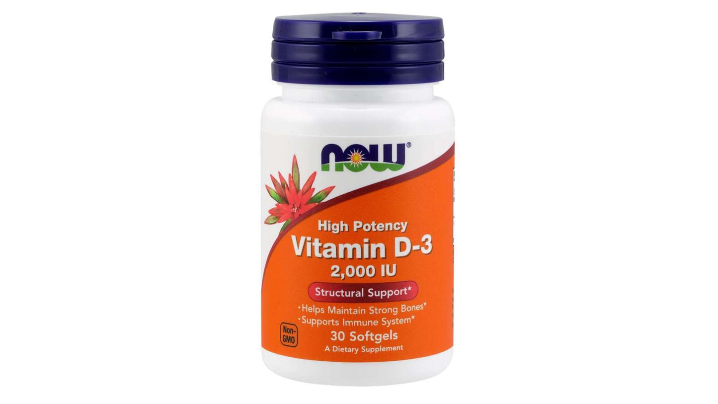 Now, Vitamin D3 2000Iu 120 Softgels