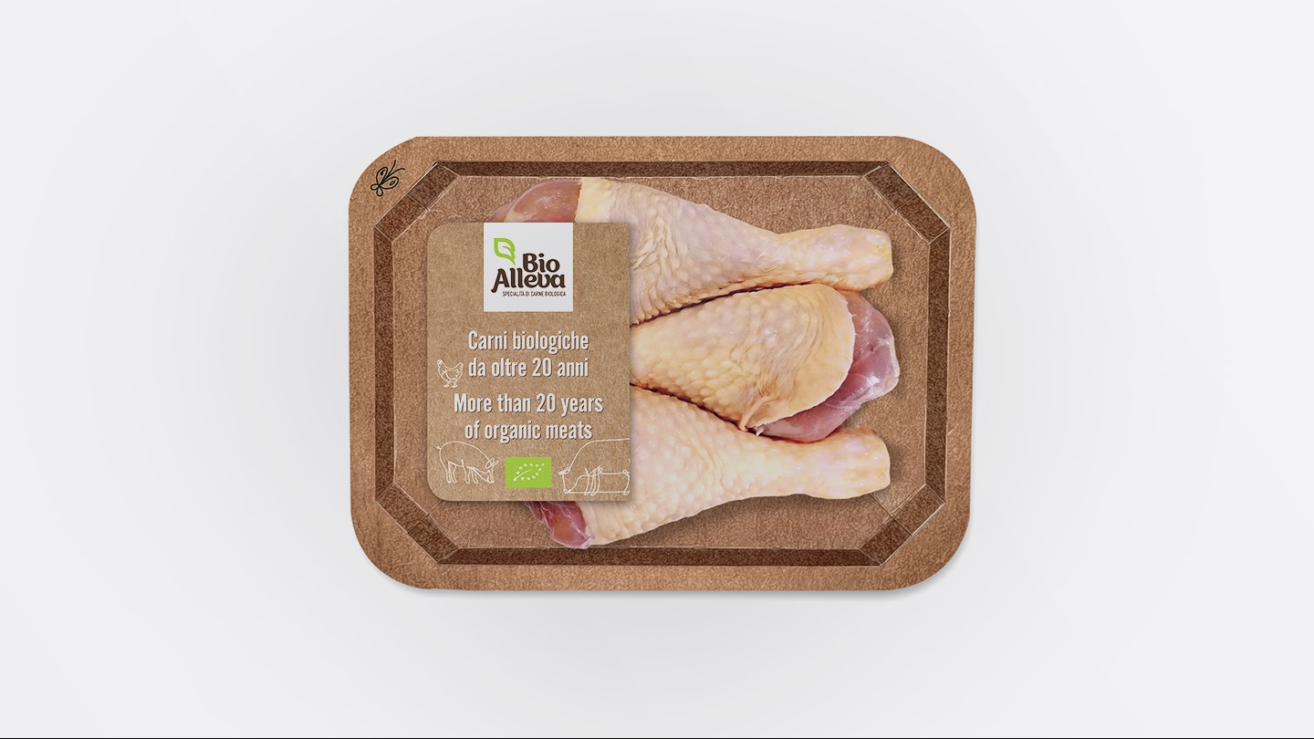 BIOALLEVA FROZEN BIO CHICKEN LEG APPROX. 375g