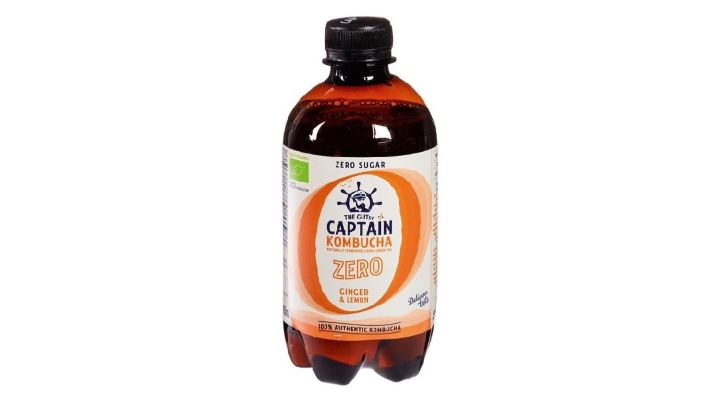 Captain Kombucha, Zero Ginger Lemon Drink 400Ml