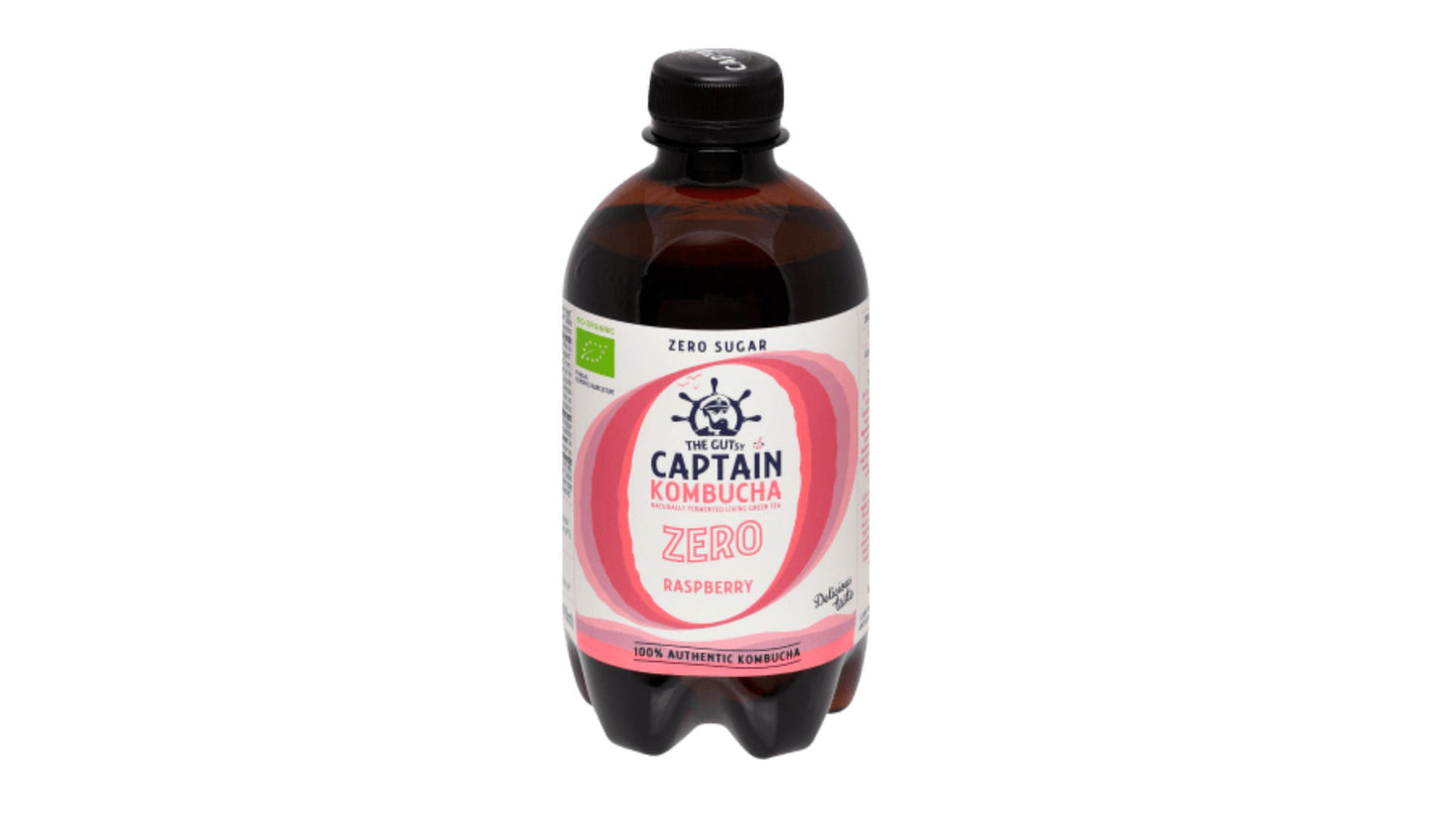 Captain Kombucha, Zero Raspberry Drink 400 ml Bio