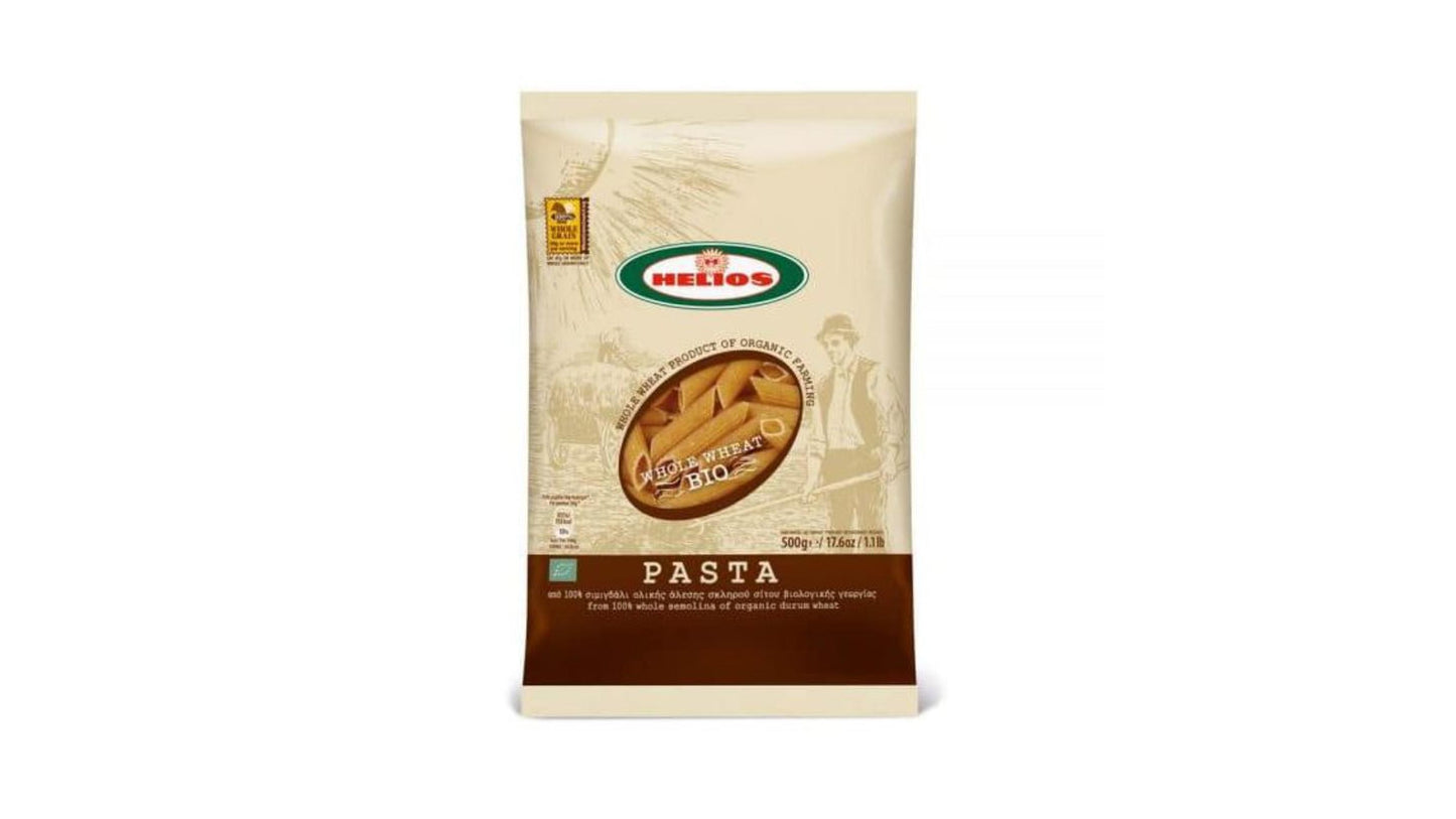Helios, Wholewheat Pennes Pasta 500G Bio