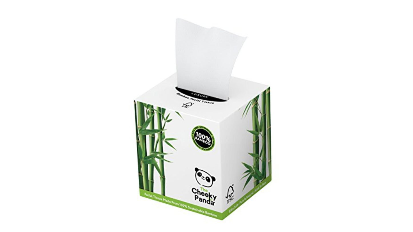 Cheeky Panda, Bamboo Facial Tissue Cube Box