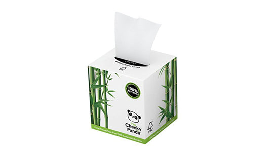 Cheeky Panda, Bamboo Facial Tissue Cube Box