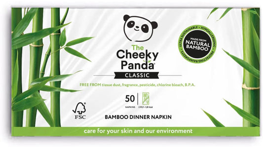 Cheeky Panda, Bamboo Dinner Napkin 50Pcs