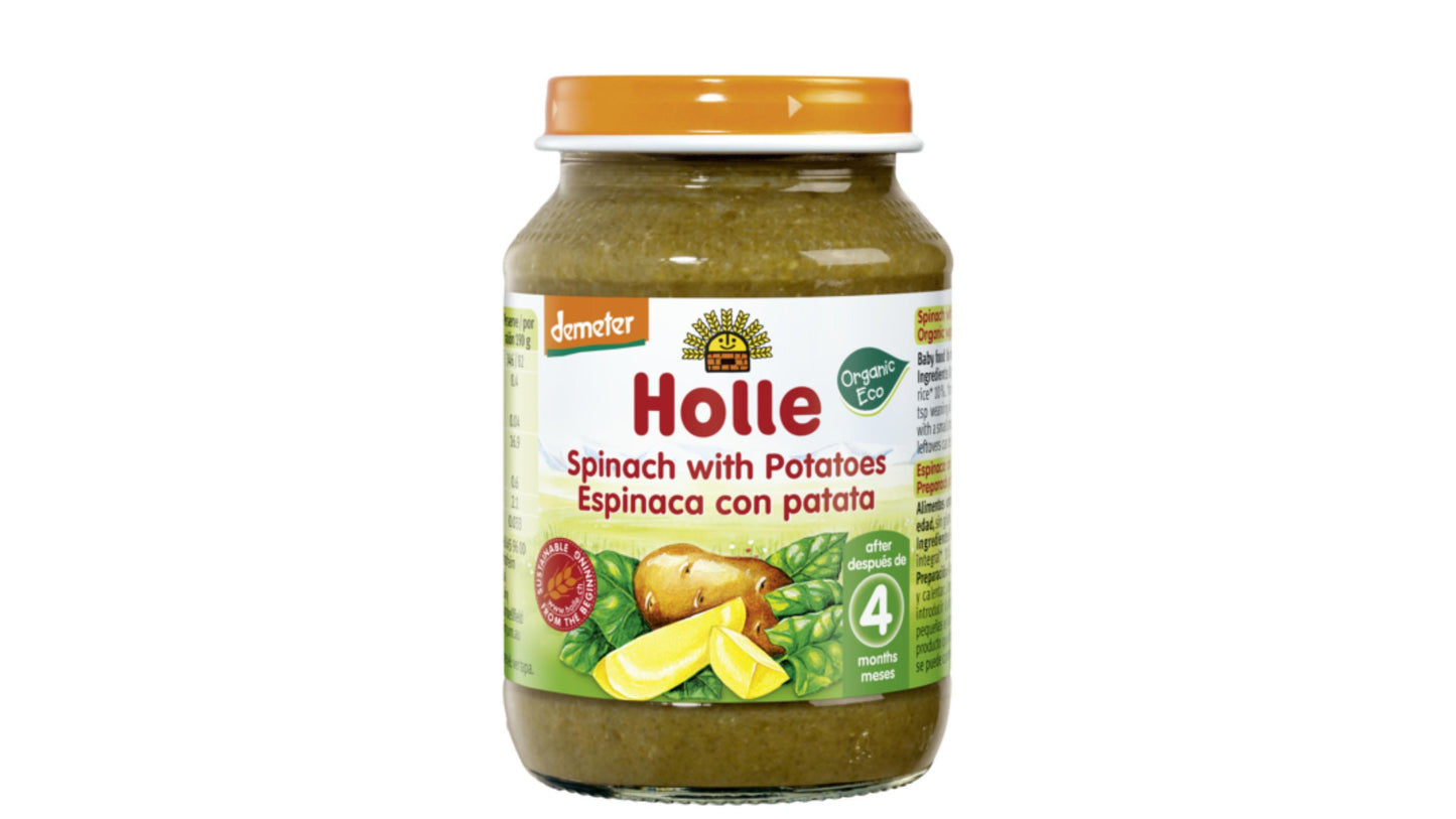 HOLLE, Jar Spinach With Potatoes (5M) 190G (V)