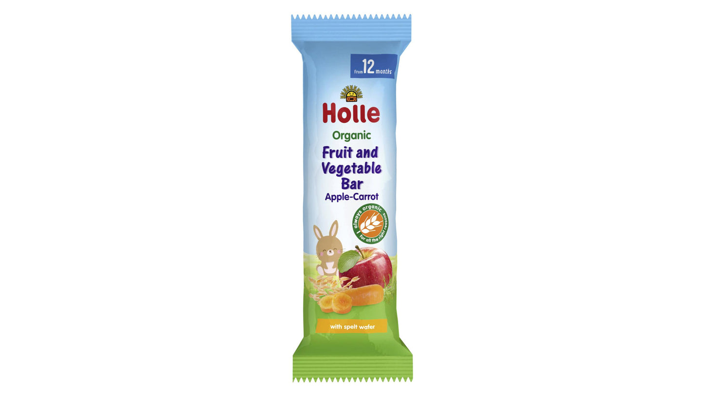 Holle, Fruit And Vegetable Bar Apple Carrot 25G Bio