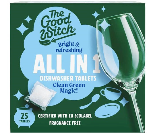 THE GOOD WITCH, ALL IN 1 DISHWASHER TABLETS 25 TABLETS