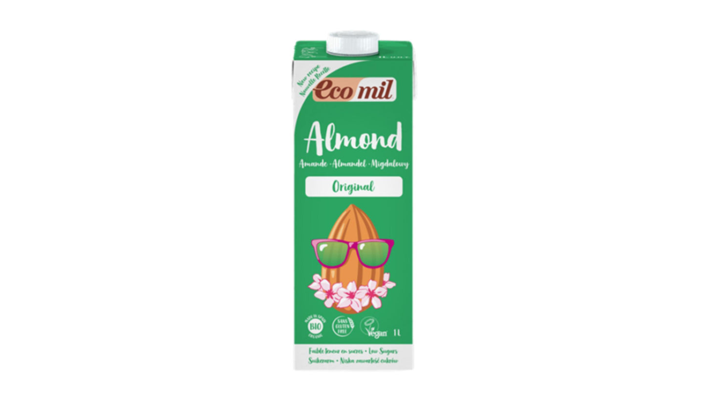 ECOMIL, ALMOND MILK WITH AGAVE 1L BIO