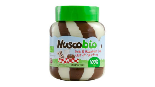 BRINKERS, NUSCOBIO DUO HAZELNUT MILK SPREAD 400G BIO