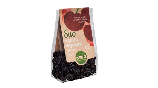 Serena, Dried Sweet Black Pitted Cherries Bio 100G