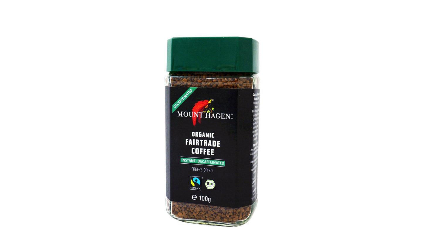 Mount Hagen, Instant Coffee Caffeine Free 100G Bio