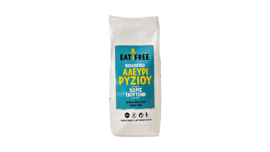 ORGANIC RICE FLOUR GLUTEN FREE 500G, EAT FREE
