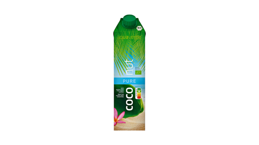 AQUA VERDE, PURE COCONUT WATER 1LT BIO