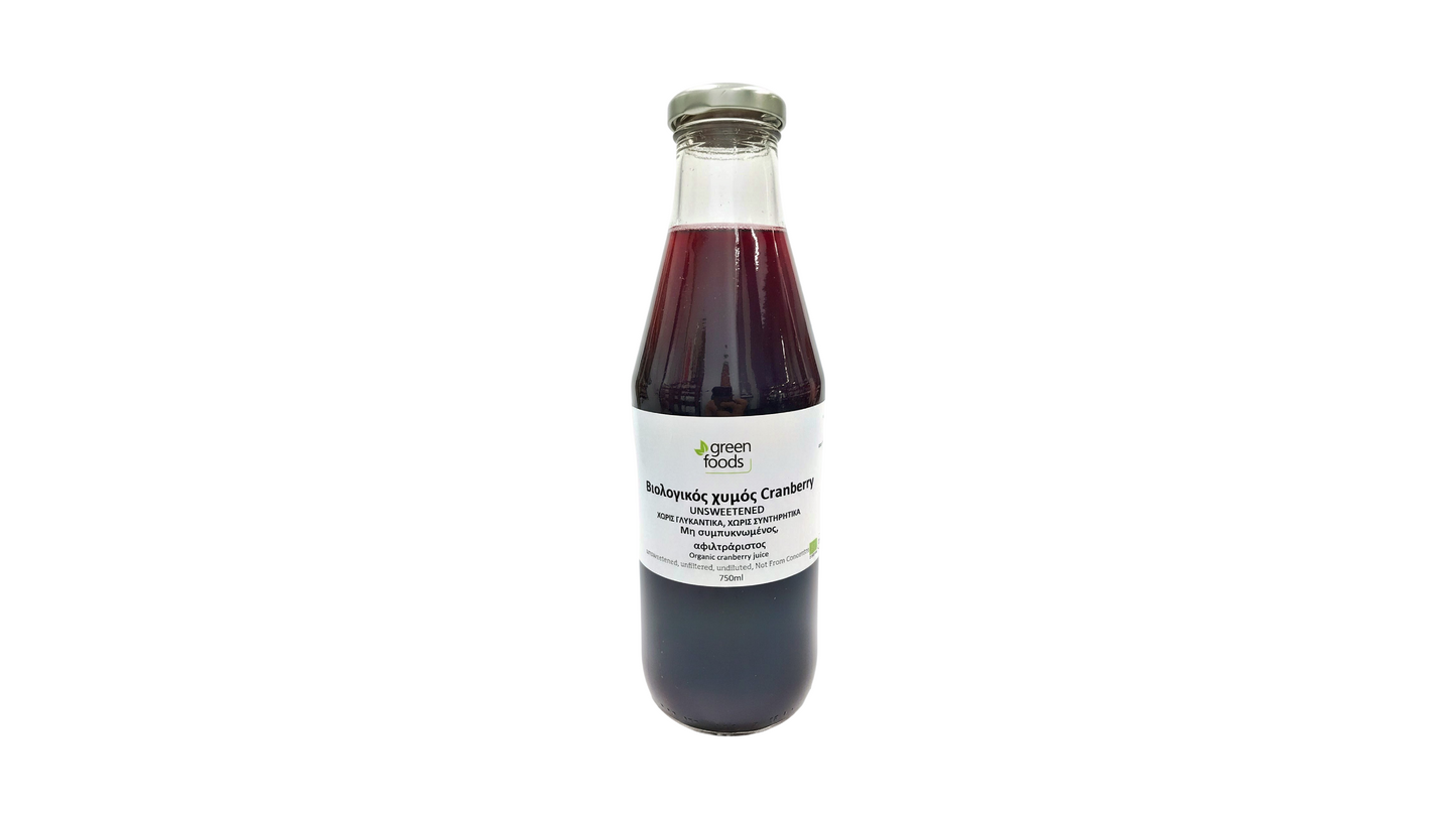 Green Foods, Cranberry Juice Non Sweetened 750Ml Bio